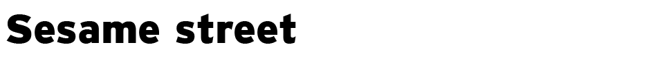 Sesame Street Font font preview