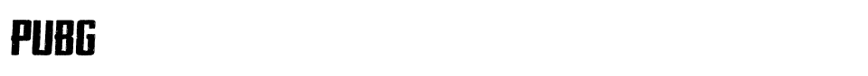 Pubg Font font preview