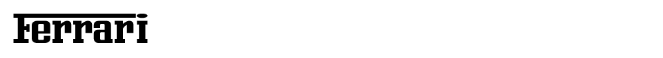 Ferrari Font font preview