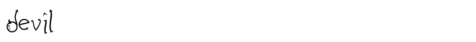Devil Font font preview