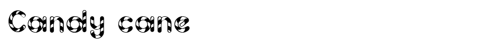 Candy Cane Font font preview