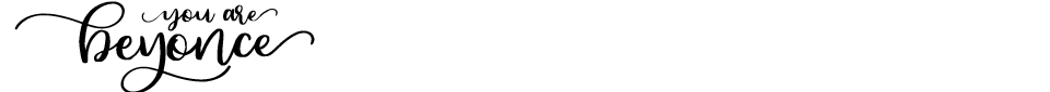 Beyonce Font font preview