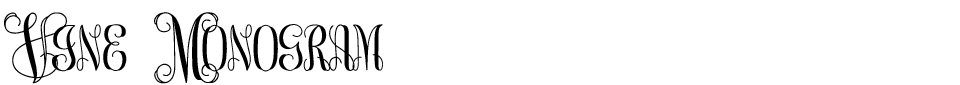 Vine Monogram Font font preview