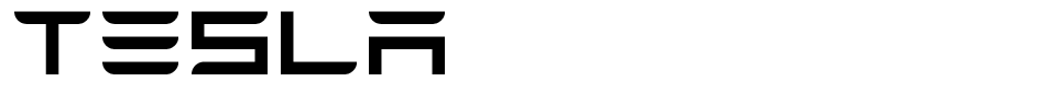 Tesla Font font preview