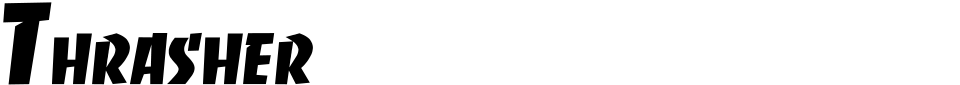 Thrasher Font font preview