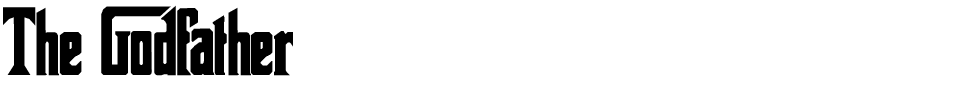 Godfather Font font preview