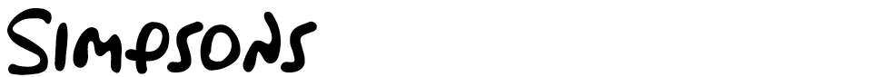 Simpsons Font font preview